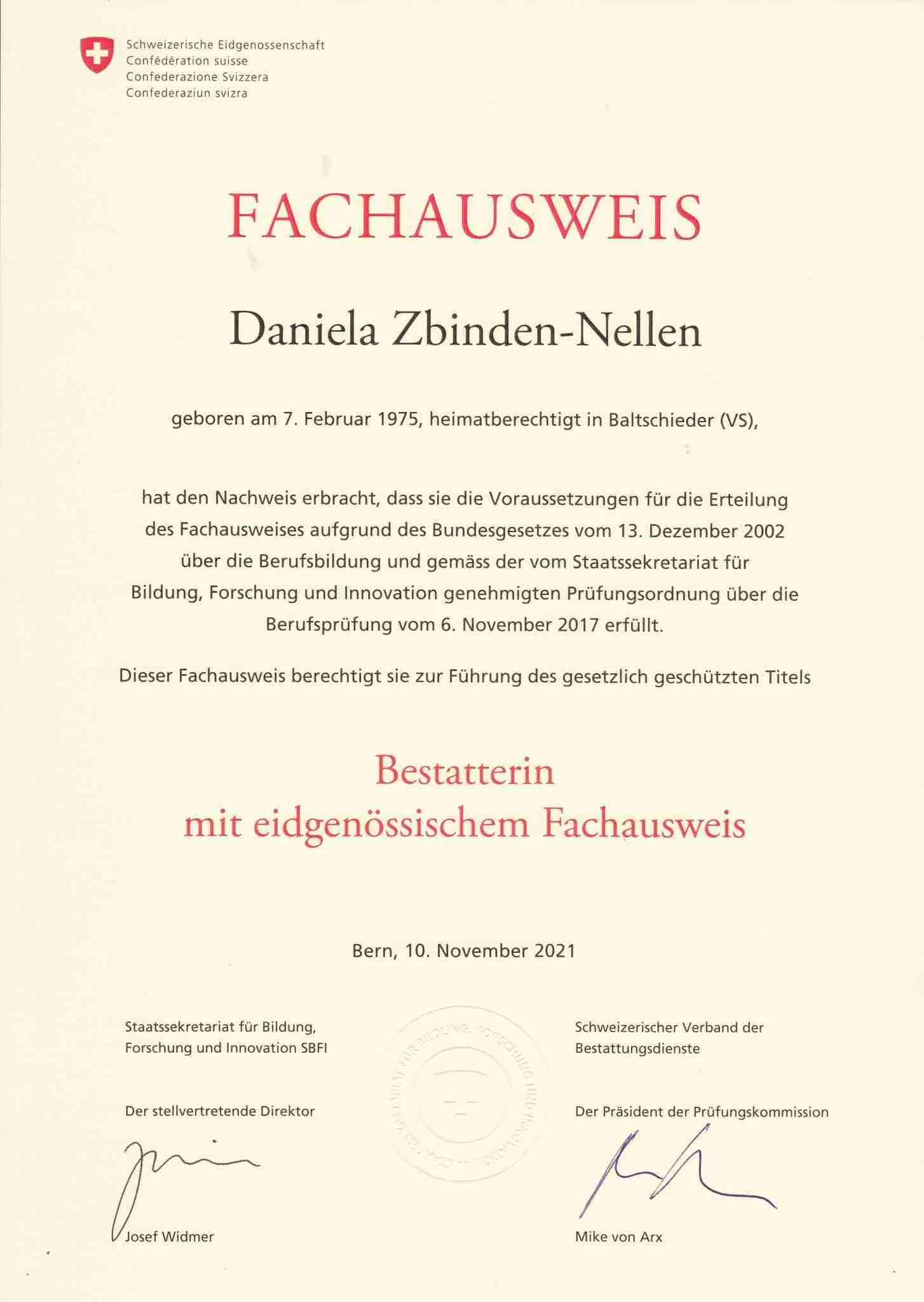 Fachausweis-Daniela